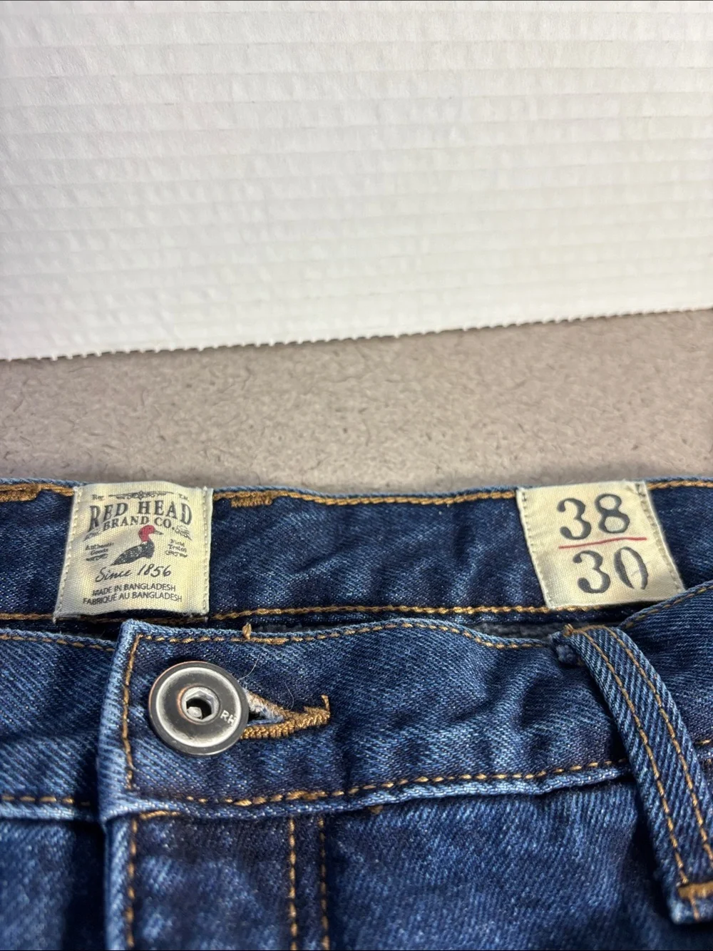 Red Head Men's Lined Blue Jeans - Relaxed Fit 38x30 - Picture 2 of 10